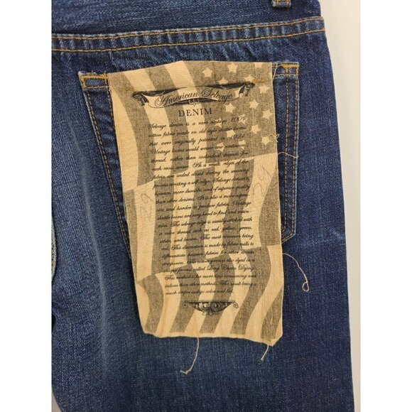 New Norman Russell Selvage Denim Jeans Mens 29x34 Boot Cut Blue Pants Wash #2 - Picture 5 of 8